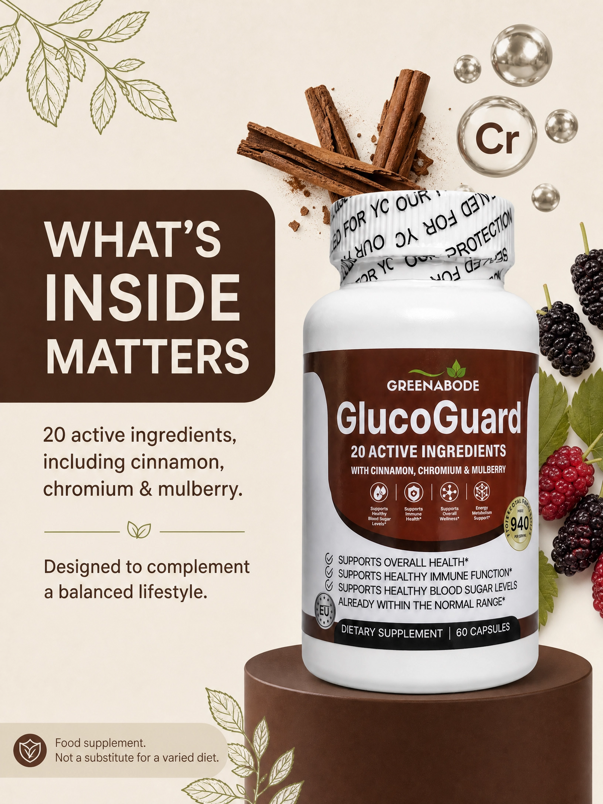 GlucoGuard Daily Wellness Supplement | Greenabode