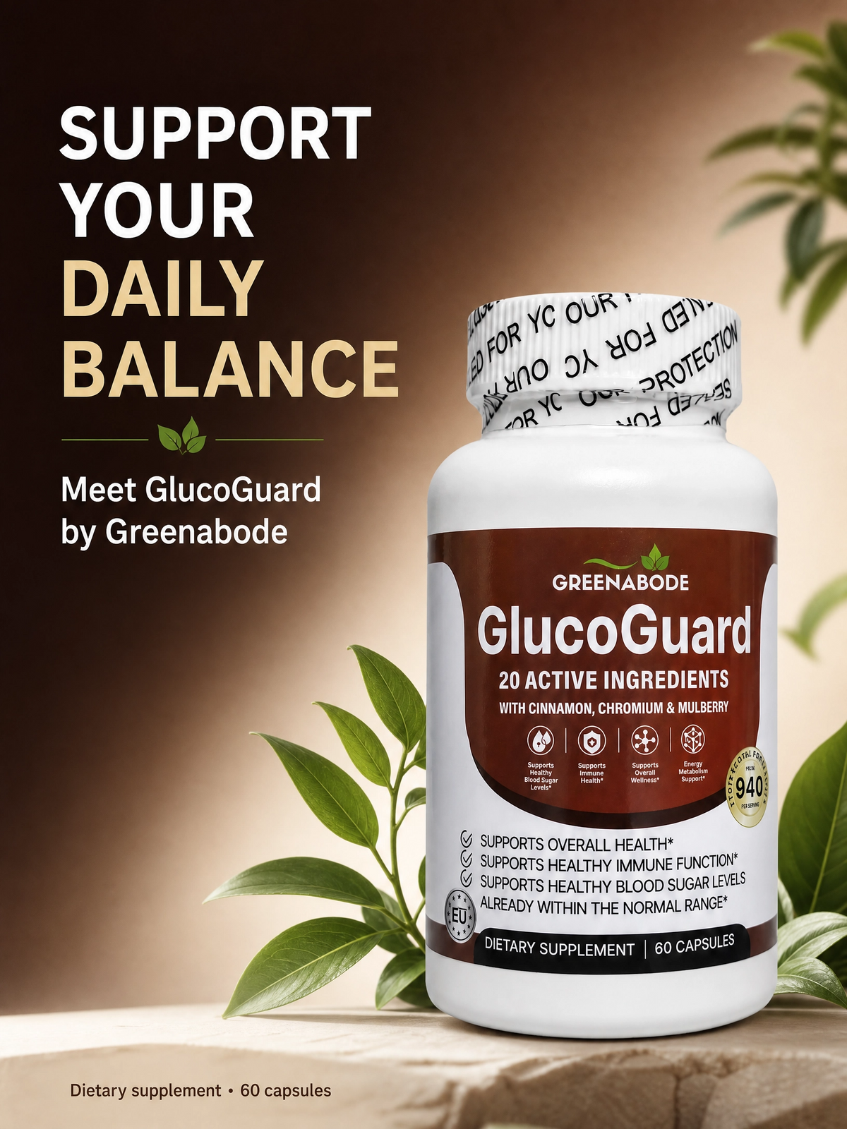 GlucoGuard Daily Wellness Supplement | Greenabode
