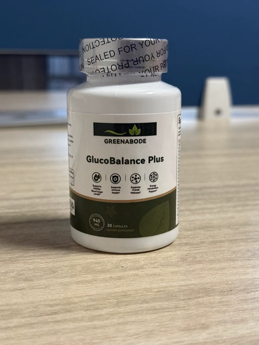 Greenabode GlucoBalance Plus – Daily Wellness Supplement with Cinnamon, Chromium & Mulberry, 30 Capsules